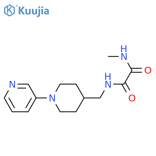 N-methyl-N'-[(1-pyridin-3-ylpiperidin-4-yl)methyl]oxamide structure
