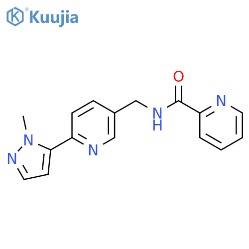 N-{6-(1-methyl-1H-pyrazol-5-yl)pyridin-3-ylmethyl}pyridine-2-carboxamide structure