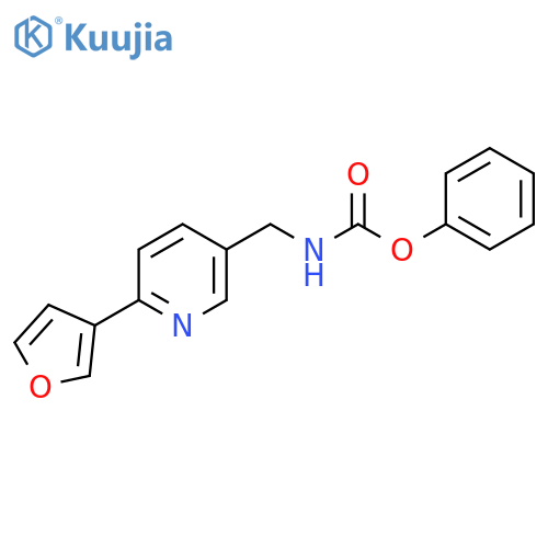 phenyl N-{6-(furan-3-yl)pyridin-3-ylmethyl}carbamate structure