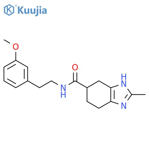 N-[2-(3-methoxyphenyl)ethyl]-2-methyl-4,5,6,7-tetrahydro-1H-1,3-benzodiazole-5-carboxamide structure