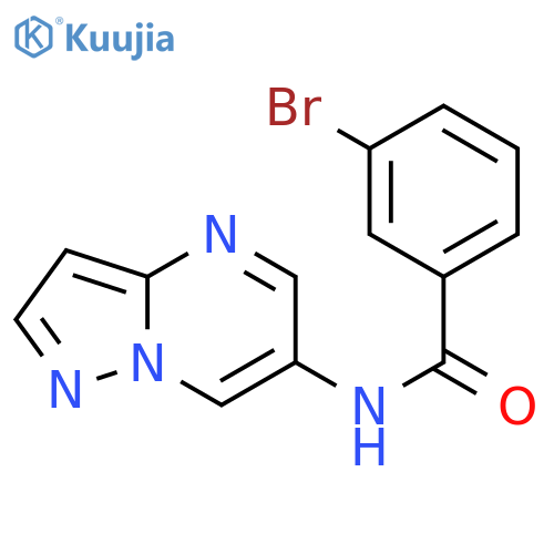 3-bromo-N-{pyrazolo[1,5-a]pyrimidin-6-yl}benzamide structure