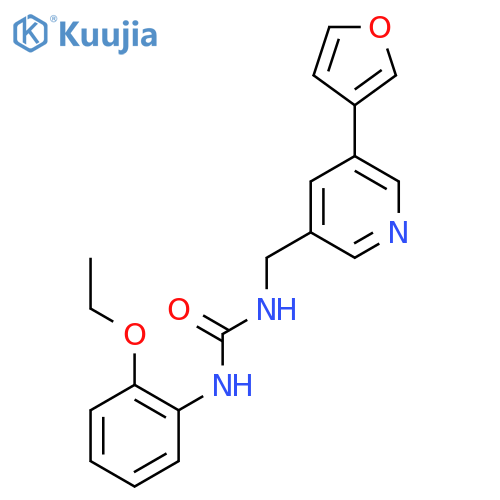 1-(2-ethoxyphenyl)-3-{5-(furan-3-yl)pyridin-3-ylmethyl}urea structure