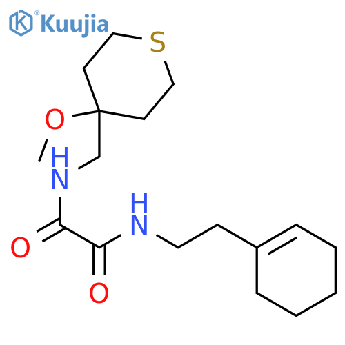 N'-2-(cyclohex-1-en-1-yl)ethyl-N-(4-methoxythian-4-yl)methylethanediamide structure