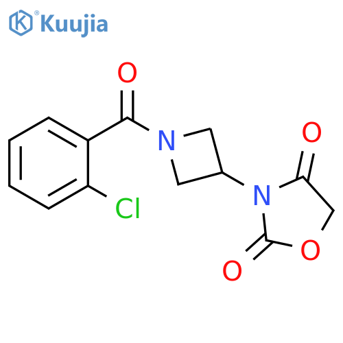 3-[1-(2-chlorobenzoyl)azetidin-3-yl]-1,3-oxazolidine-2,4-dione structure