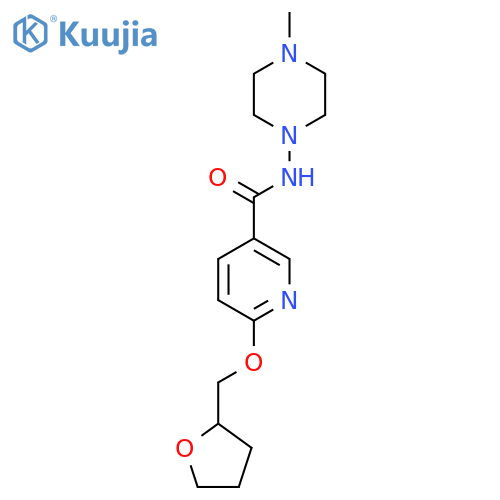 N-(4-methylpiperazin-1-yl)-6-((tetrahydrofuran-2-yl)methoxy)nicotinamide structure
