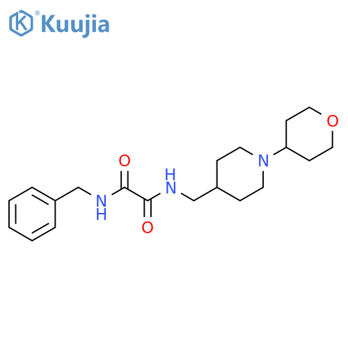 N'-benzyl-N-{[1-(oxan-4-yl)piperidin-4-yl]methyl}ethanediamide structure