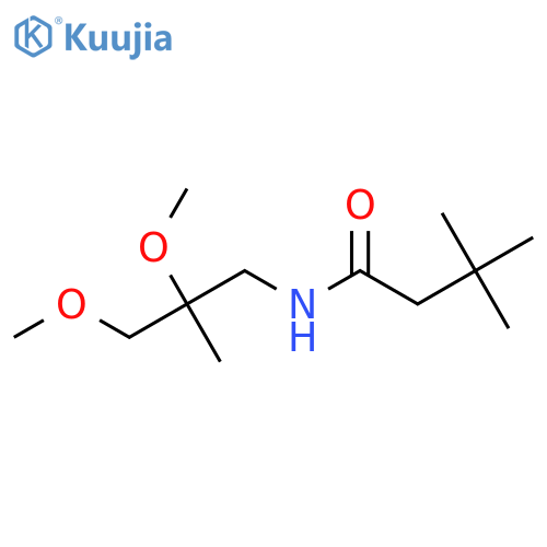 N-(2,3-dimethoxy-2-methylpropyl)-3,3-dimethylbutanamide structure