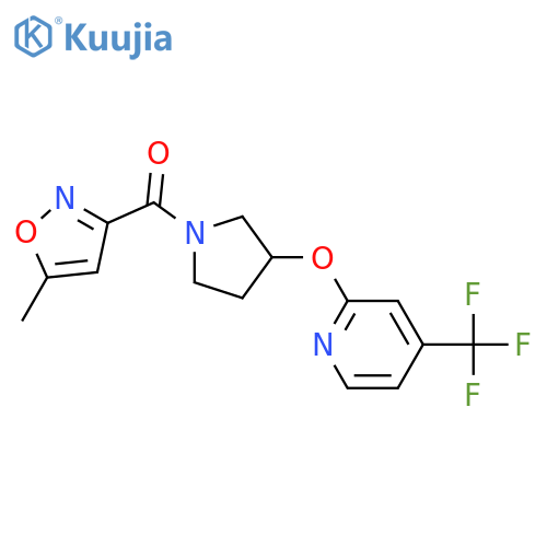 (5-methyl-1,2-oxazol-3-yl)-[3-[4-(trifluoromethyl)pyridin-2-yl]oxypyrrolidin-1-yl]methanone structure
