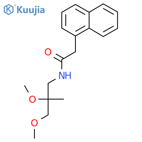 N-(2,3-dimethoxy-2-methylpropyl)-2-(naphthalen-1-yl)acetamide structure
