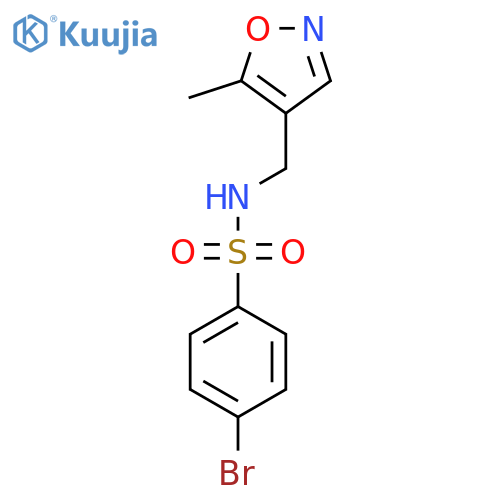 4-bromo-N-(5-methyl-1,2-oxazol-4-yl)methylbenzene-1-sulfonamide structure