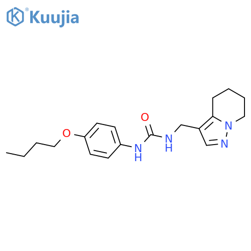 1-(4-butoxyphenyl)-3-({4H,5H,6H,7H-pyrazolo[1,5-a]pyridin-3-yl}methyl)urea structure