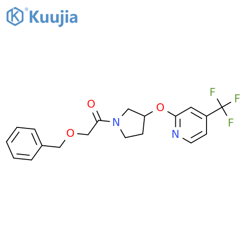 2-phenylmethoxy-1-[3-[4-(trifluoromethyl)pyridin-2-yl]oxypyrrolidin-1-yl]ethanone structure