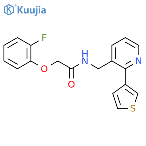 2-(2-fluorophenoxy)-N-{[2-(thiophen-3-yl)pyridin-3-yl]methyl}acetamide structure