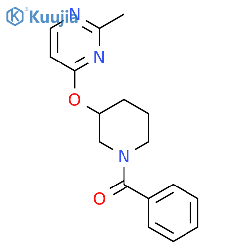 4-[(1-benzoylpiperidin-3-yl)oxy]-2-methylpyrimidine structure