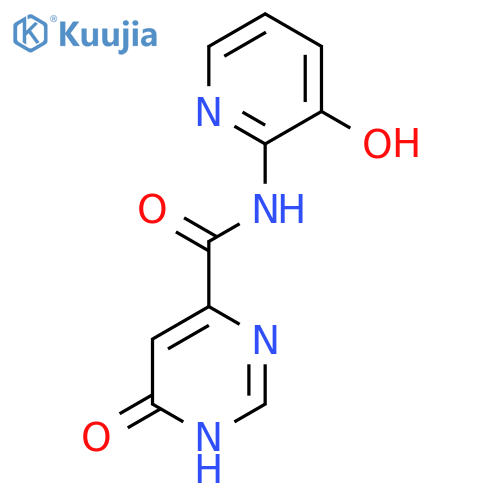 6-hydroxy-N-(3-hydroxypyridin-2-yl)pyrimidine-4-carboxamide structure