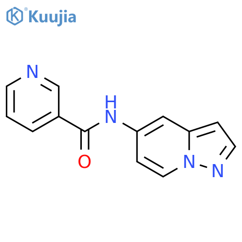 N-{pyrazolo[1,5-a]pyridin-5-yl}pyridine-3-carboxamide structure