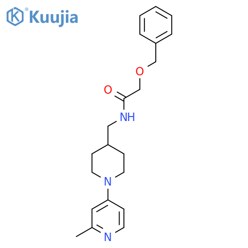 2-(benzyloxy)-N-((1-(2-methylpyridin-4-yl)piperidin-4-yl)methyl)acetamide structure