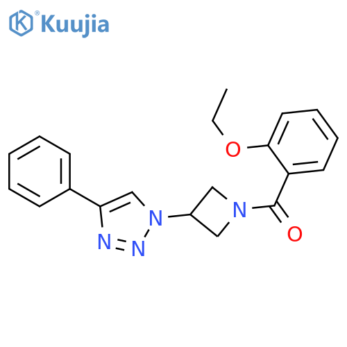 (2-ethoxyphenyl)-[3-(4-phenyltriazol-1-yl)azetidin-1-yl]methanone structure