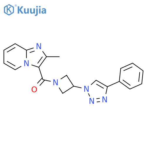 (2-Methylimidazo[1,2-a]pyridin-3-yl)[3-(4-phenyl-1H-1,2,3-triazol-1-yl)-1-azetidinyl]methanone structure