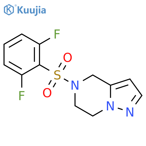5-(2,6-difluorobenzenesulfonyl)-4H,5H,6H,7H-pyrazolo1,5-apyrazine structure