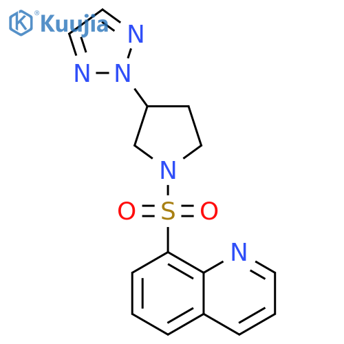 8-{3-(2H-1,2,3-triazol-2-yl)pyrrolidin-1-ylsulfonyl}quinoline structure