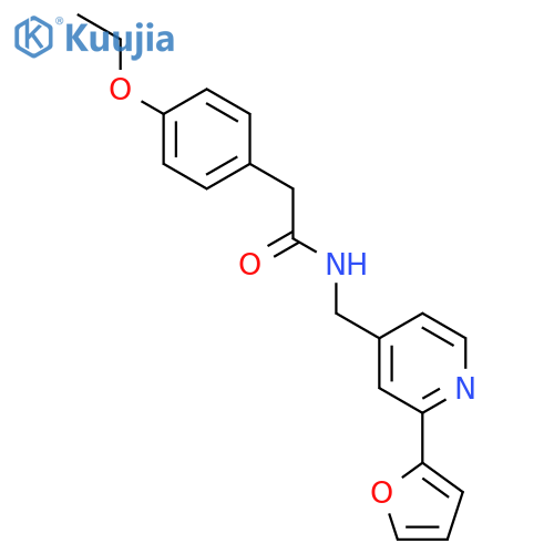 2-(4-ethoxyphenyl)-N-{[2-(furan-2-yl)pyridin-4-yl]methyl}acetamide structure