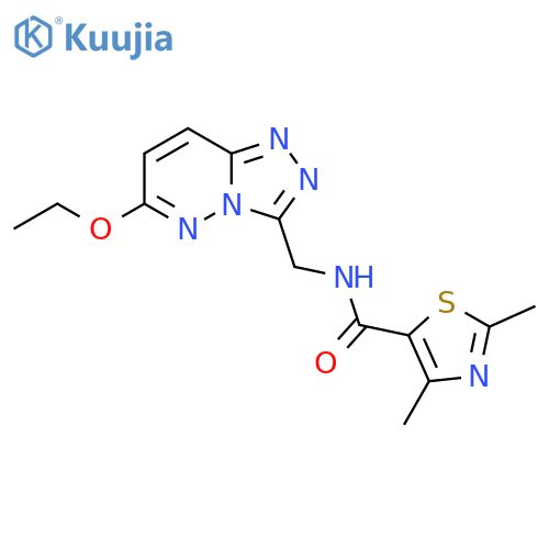 N-({6-ethoxy-[1,2,4]triazolo[4,3-b]pyridazin-3-yl}methyl)-2,4-dimethyl-1,3-thiazole-5-carboxamide structure