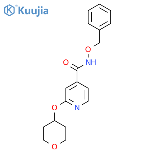 N-(benzyloxy)-2-((tetrahydro-2H-pyran-4-yl)oxy)isonicotinamide structure
