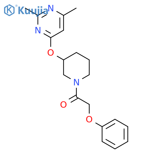1-{3-(2,6-dimethylpyrimidin-4-yl)oxypiperidin-1-yl}-2-phenoxyethan-1-one structure