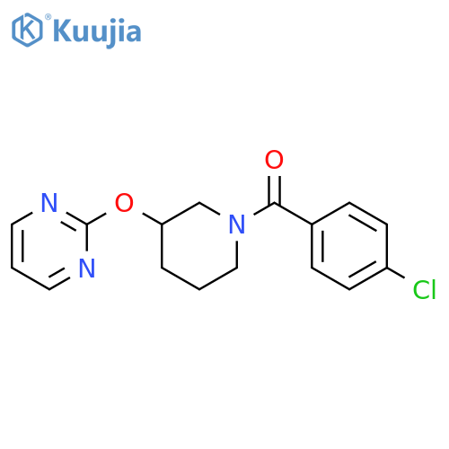 2-{[1-(4-chlorobenzoyl)piperidin-3-yl]oxy}pyrimidine structure