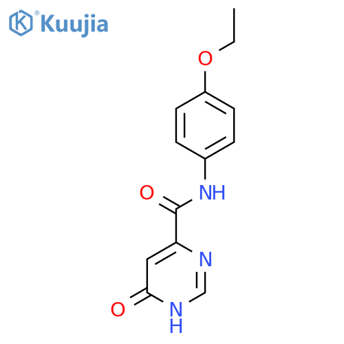 N-(4-ethoxyphenyl)-6-hydroxypyrimidine-4-carboxamide structure