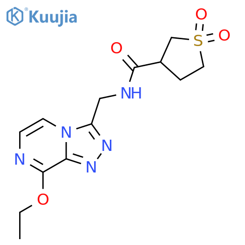 N-({8-ethoxy-1,2,4triazolo4,3-apyrazin-3-yl}methyl)-1,1-dioxo-1lambda6-thiolane-3-carboxamide structure