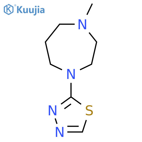 1-methyl-4-(1,3,4-thiadiazol-2-yl)-1,4-diazepane structure
