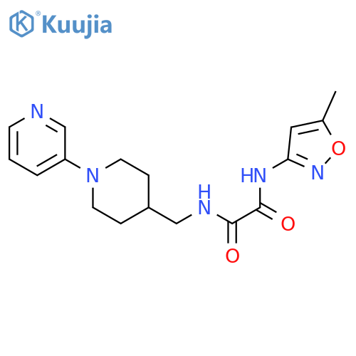 N'-(5-methyl-1,2-oxazol-3-yl)-N-[(1-pyridin-3-ylpiperidin-4-yl)methyl]oxamide structure