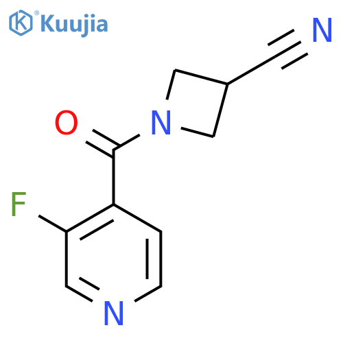 1-(3-fluoropyridine-4-carbonyl)azetidine-3-carbonitrile structure