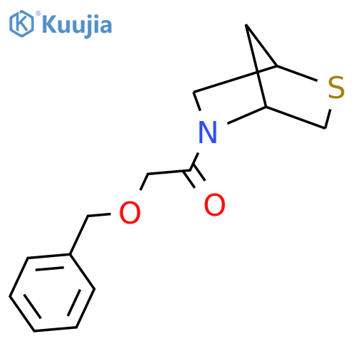 2-(benzyloxy)-1-{2-thia-5-azabicyclo[2.2.1]heptan-5-yl}ethan-1-one structure
