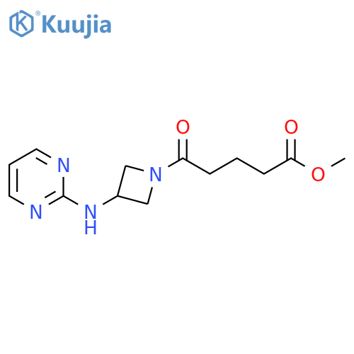 methyl 5-oxo-5-{3-(pyrimidin-2-yl)aminoazetidin-1-yl}pentanoate structure