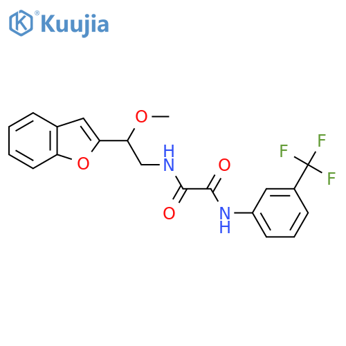 N-2-(1-benzofuran-2-yl)-2-methoxyethyl-N'-3-(trifluoromethyl)phenylethanediamide structure