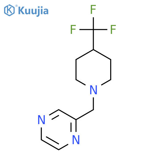2-{[4-(trifluoromethyl)piperidin-1-yl]methyl}pyrazine structure