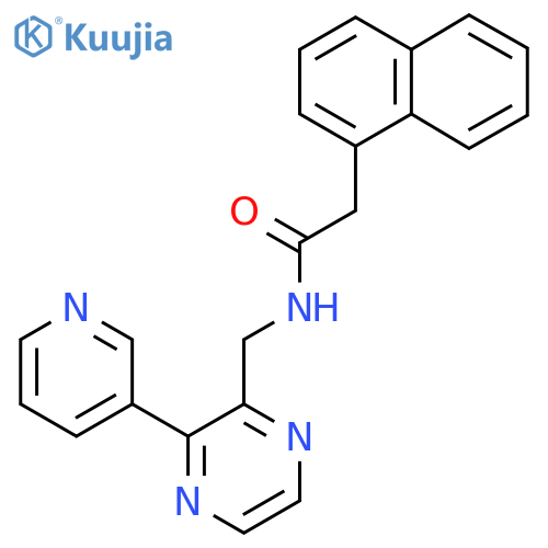 2-(naphthalen-1-yl)-N-{3-(pyridin-3-yl)pyrazin-2-ylmethyl}acetamide structure