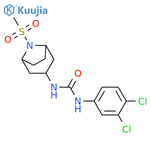 1-(3,4-dichlorophenyl)-3-(8-methylsulfonyl-8-azabicyclo[3.2.1]octan-3-yl)urea structure