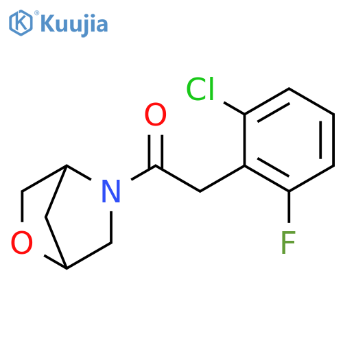 2-(2-chloro-6-fluorophenyl)-1-{2-oxa-5-azabicyclo[2.2.1]heptan-5-yl}ethan-1-one structure