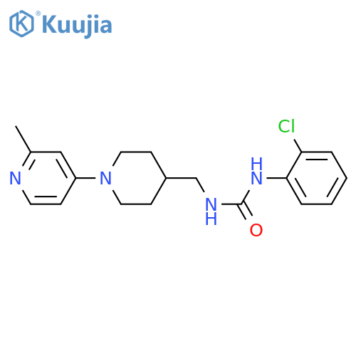 1-(2-chlorophenyl)-3-[[1-(2-methylpyridin-4-yl)piperidin-4-yl]methyl]urea structure