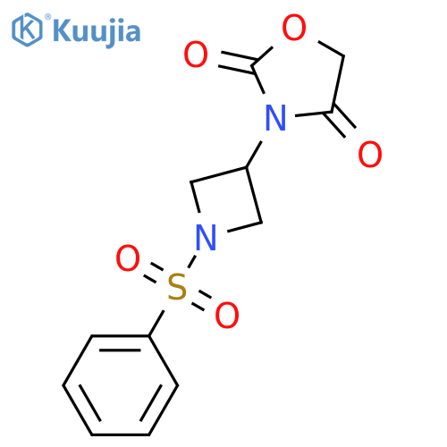 3-[1-(benzenesulfonyl)azetidin-3-yl]-1,3-oxazolidine-2,4-dione structure
