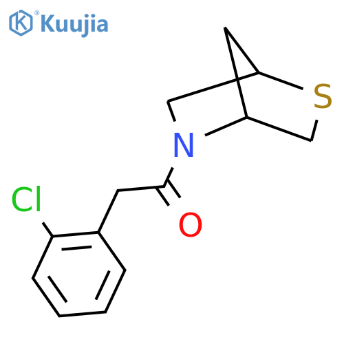 2-(2-chlorophenyl)-1-{2-thia-5-azabicyclo[2.2.1]heptan-5-yl}ethan-1-one structure