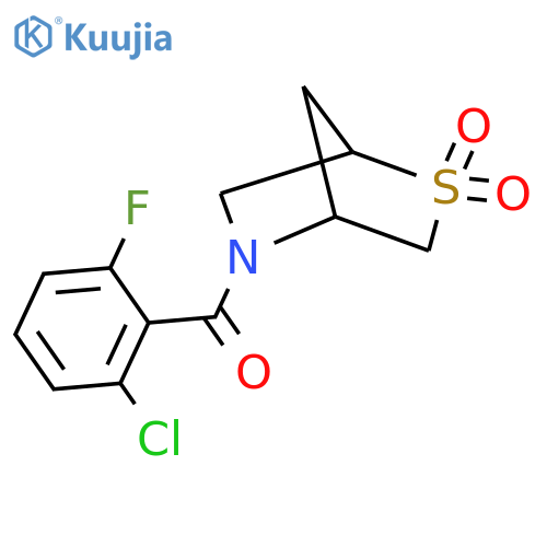 5-(2-chloro-6-fluorobenzoyl)-2lambda6-thia-5-azabicyclo[2.2.1]heptane-2,2-dione structure