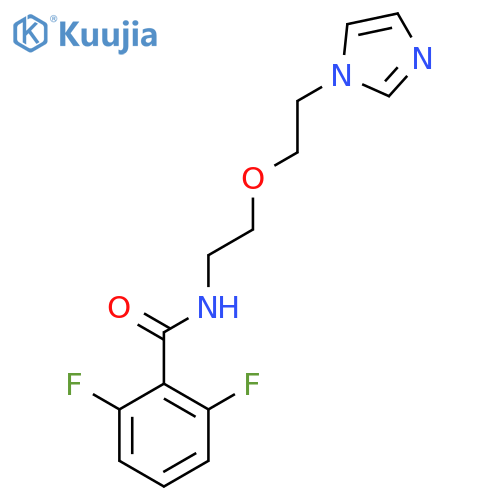 2,6-difluoro-N-{2-2-(1H-imidazol-1-yl)ethoxyethyl}benzamide structure