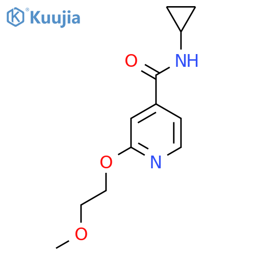 N-cyclopropyl-2-(2-methoxyethoxy)isonicotinamide structure