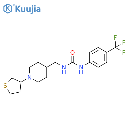 3-{1-(thiolan-3-yl)piperidin-4-ylmethyl}-1-4-(trifluoromethyl)phenylurea structure