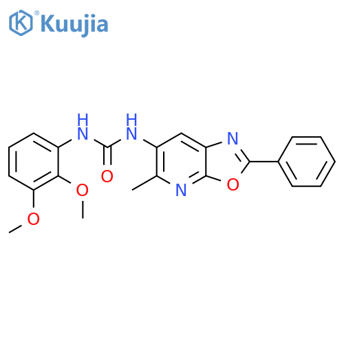 1-(2,3-dimethoxyphenyl)-3-{5-methyl-2-phenyl-[1,3]oxazolo[5,4-b]pyridin-6-yl}urea structure